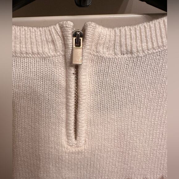 Talbots Women’s SHIMMER FAIR ISLE CREWNECK SWEATER  Petit Large NWT - Picture 7 of 11